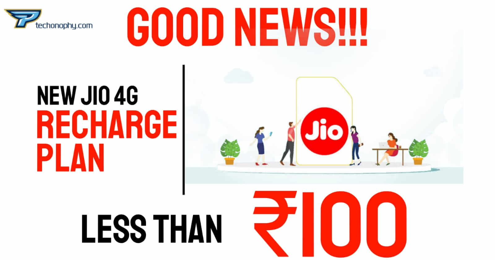 Jio recharge plans under Rs 100